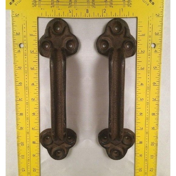 Two Cast Iron Gate Pull Handle 9" Long 05124 - Picture 3 of 12